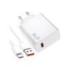 Carregador Xiaomi 67W Charging Combo + Cabo USB-A para USB-C Branco