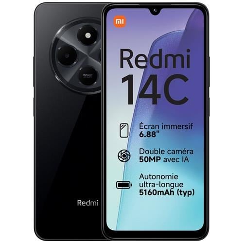 Smartphone Xiaomi Redmi 14C 6.88″ 6GB 128GB Dual SIM Midnight Black