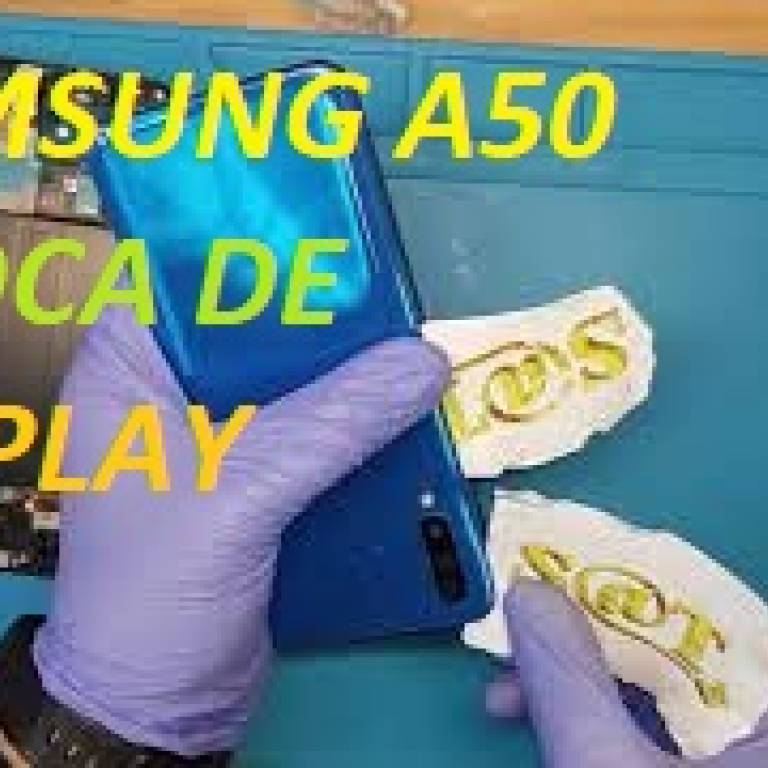 Trocar ecrã de Samsung A50, trocar tela ou display