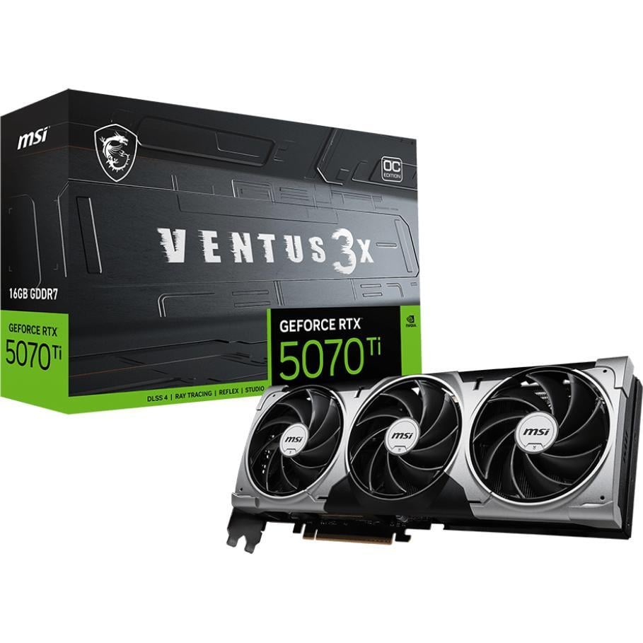 Placa Gráfica MSI GeForce RTX 5070 Ti VENTUS 3X OC 16GB GDDR7 DLSS4 — Foto 4
