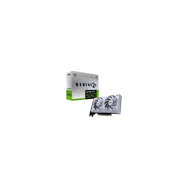 Placa grafica MSI GeForce RTX 5060 VENTUS 2X OC 8GB GDDR7 Reflex 2 RTX AI DLSS4 Branca — Foto 1